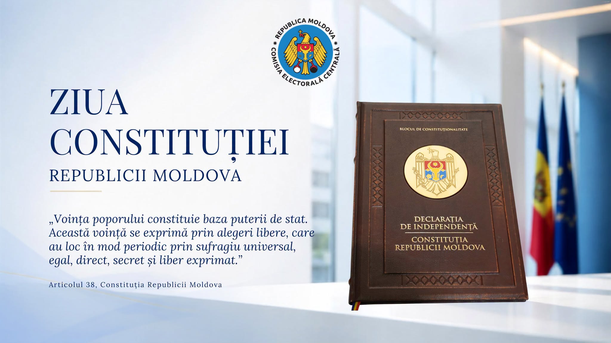 Ziua Constituției Republicii Moldova – simbol al democrației și al statului de drept