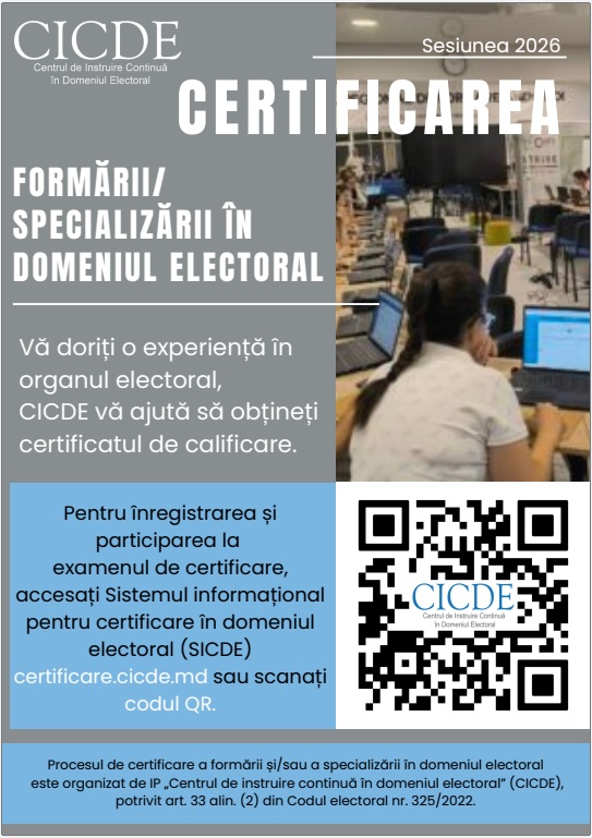 Oportunitate de implicare în administrarea proceselor electorale: sesiune de certificare a funcționarilor electorali în raionul Fălești