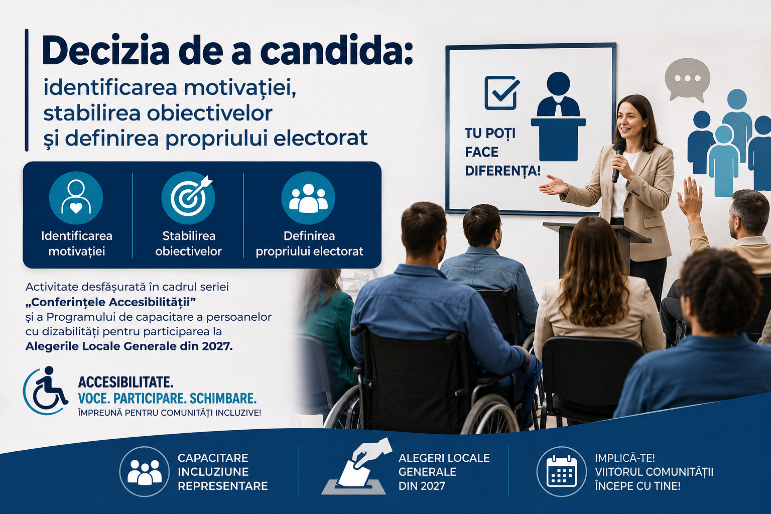 Decizia de a candida – motivație, obiective și participare politică incluzivă