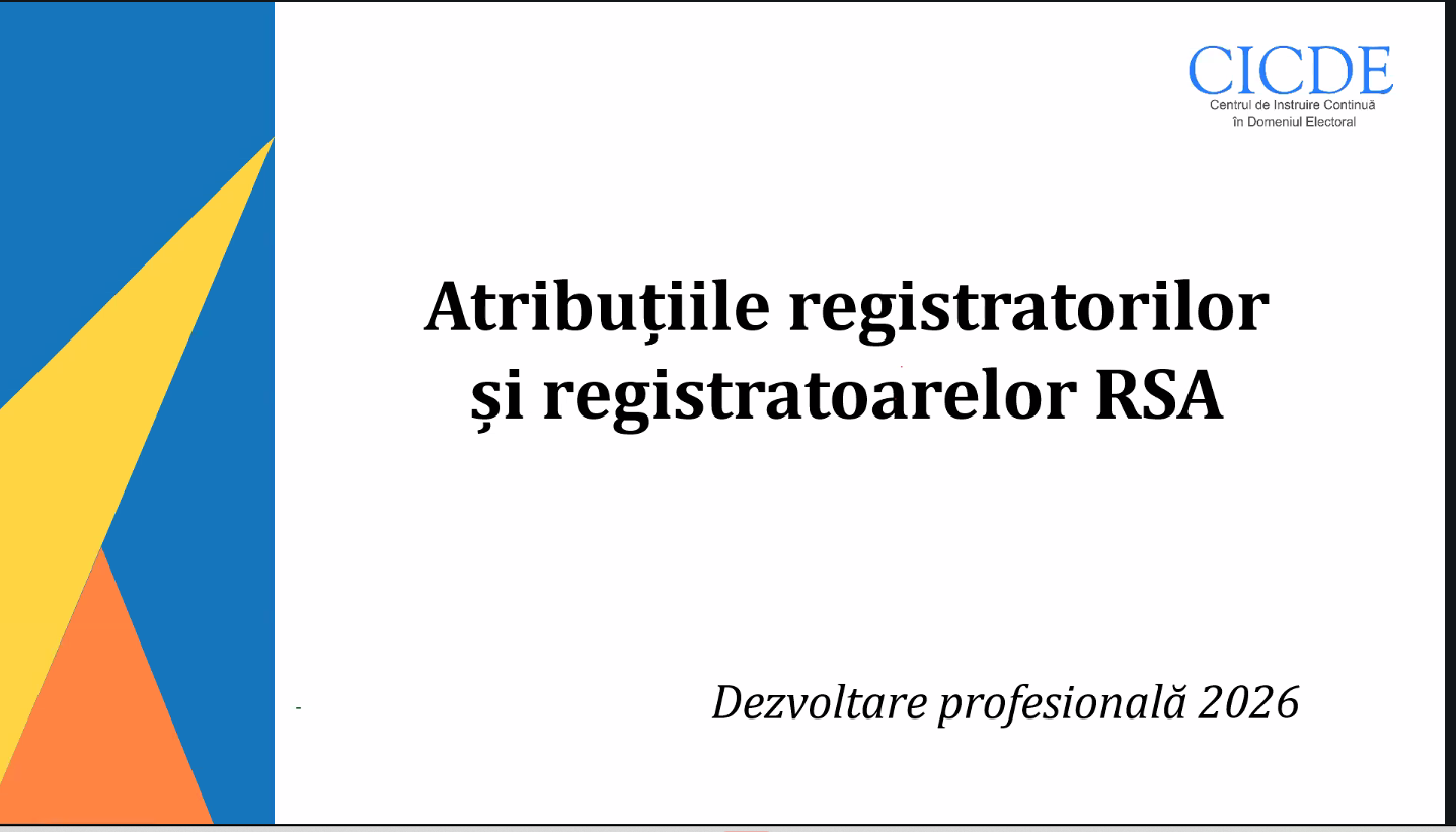 Instruire pentru registratorii și registratoarele din cadrul autorităților publice locale din raionul Leova