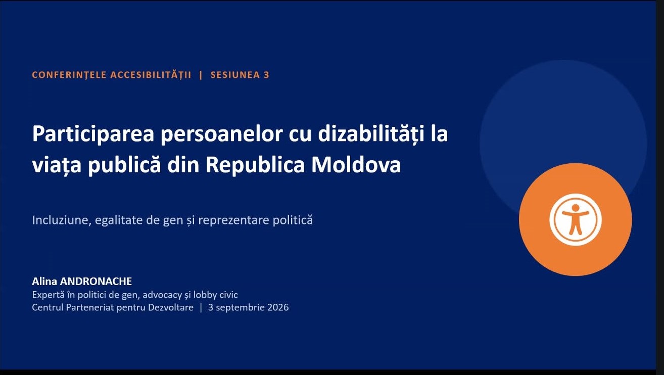 Participarea persoanelor cu dizabilități la viața publică din Republica Moldova