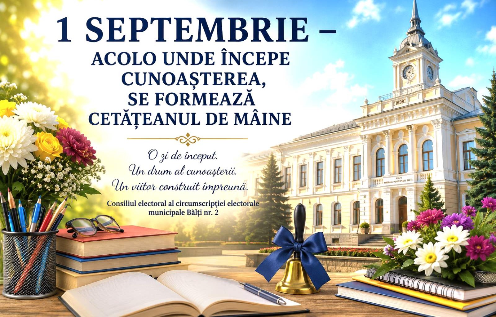 1 SEPTEMBRIE – EDUCAȚIA FORMEAZĂ CETĂȚENI, CUNOAȘTEREA CONSOLIDEAZĂ DEMOCRAȚIA
