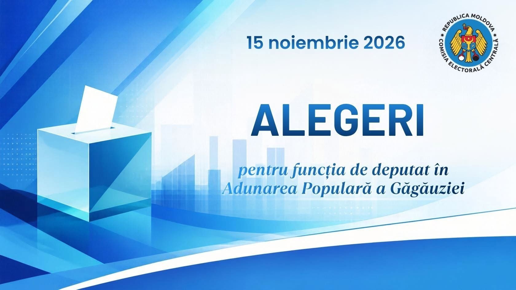 CEC informează despre condițiile de participare la alegerile pentru Adunarea Populară a Găgăuziei din 15 noiembrie 2026