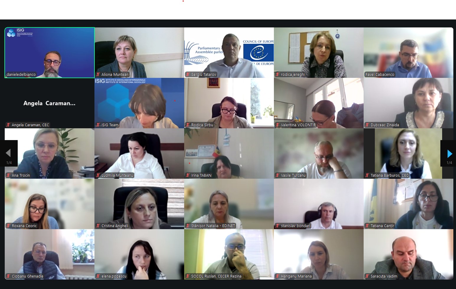 CECE Ștefan Vodă a participat la webinarul de validare URSO 2026 privind evaluarea și viitoarea dezvoltare strategică a administrației electorale