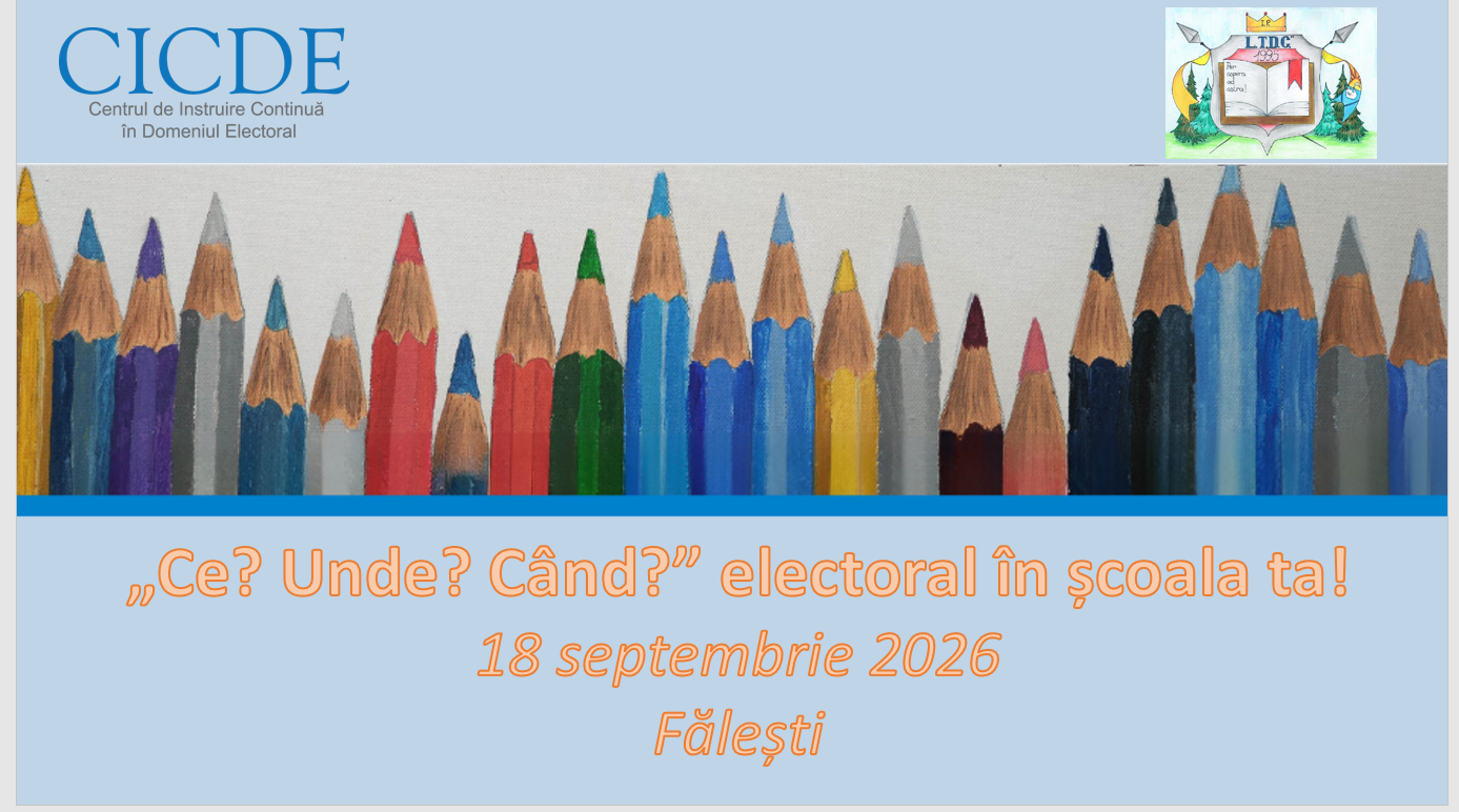 Educație civică și spirit de echipă la Fălești: Jocul intelectual „Ce? Unde? Când?” cu tematică electorală a desemnat câștigătorii