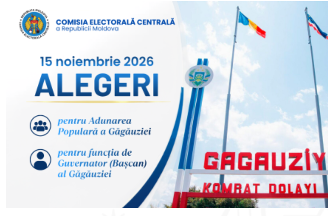 Astăzi, 6 octombrie 2026,  este ultima zi pentru depunerea documentelor în vederea înregistrării candidaților la alegerile Regionale din UTA Găgăuzia 